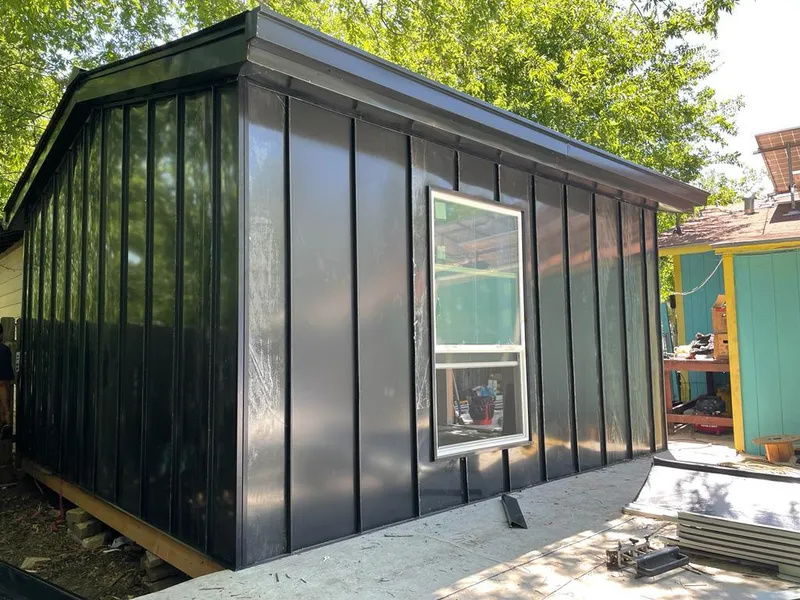 Black standing seam metal wall panels for Metal Roof Installation in Marion Oaks